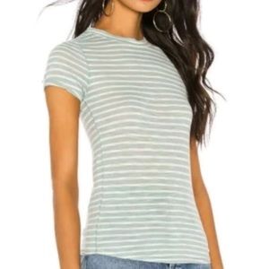 NWT Free People Striped blue fitted TShirt medium